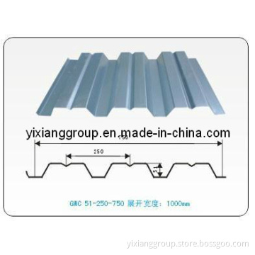 Galvanized Steel Floor Decking Sheets Yx51-250-750